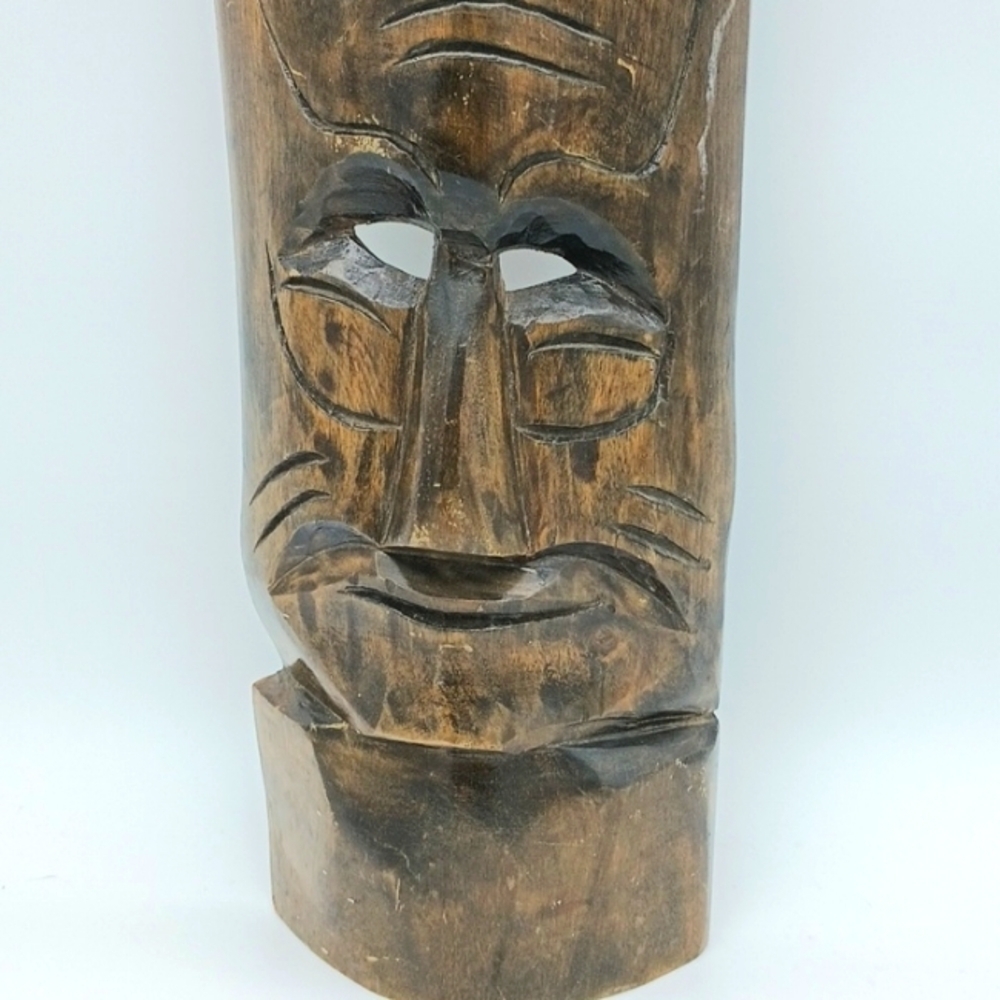 Vintage Tribal Mask Wall Art Wooden